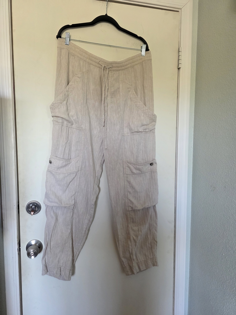 Free People  Tan Cargo Joggers